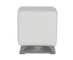 SixBros. Pouf Sgabello imbottito bianco - M-61352/2145