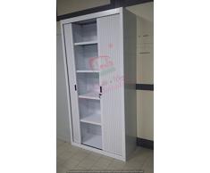 Armadio in Metallo Ufficio / Archiviazione Ante a SERRANDINA BIANCO alto (80X45X200)