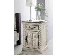 Colonial Mango massiccio Mobile Legno massiccio Comodino Acacia Stile coloniale Mobili in massello In legno massello antico castello #259