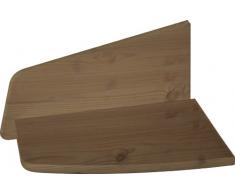 Steens 21562330 - Ripiani comodino Jana, in legno di pino massiccio lisciviato e lucidato, 22 x 39 x 29 cm