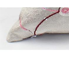 FR® Cuscino paillettes ricamati semplice e moderno cuscino del divano cuscini comodino ambiente vita pelle-amichevole ufficio , beige