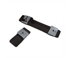 ai-home cassetto maniglia valigia ventiquattrore manopole moderno Semplice in pelle marrone comodino armadietto armadio maniglie mobili Hardware Single Hole