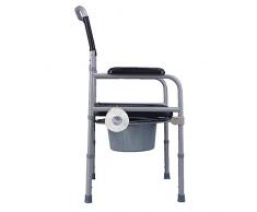Comò Comodino comò pieghevole acciaio anziani disabili persone in pelle wc sedile impermeabile movimento wc sedile WC chair