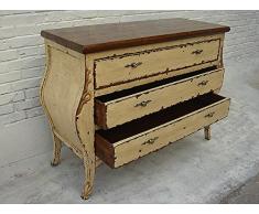 Barocco comò in legno massiccio stile elegante