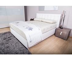 Sanidorm Rigel Materasso a Molle con Rivestimento, Schiuma Memory, Bianco, 180x200x23 cm
