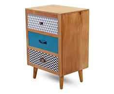 DESIGN CASSETTIERA "RETRÒ" | 66 cm, con 3 cassetti |