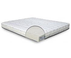 Luxor Latex Materasso H20 cm sfoderabile 100% Lattice 7 zone Tessuto anti-umidità matrimoniale 160x190