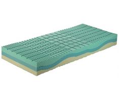 Italy Materassi Bio Memory Materasso, Schiuma Memory, Bianco, a Una Piazza, 80 x 195 cm