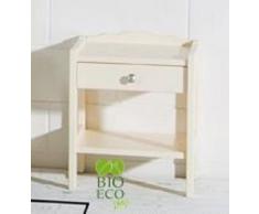 Bioecoshop Comodino In Legno Di Pino Svedese Massello Bioeco IL VUL Mis 43X36 Cm H 53,3 Cm Tinta Naturale Made In Italy