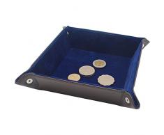 Boshiho ®-Custodia multiuso "Catchall" Portachiavi in pelle con portamonete Valet-Vassoio Caddy per cambio, adatto a a comodino-Scatola portaoggetti, colore: marrone