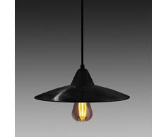 Lampade a Sospensione LED Moderni Nero in Metallo Lampadari a Sospensione a LED da Cucina da Sala da Pranzo 8W 800Lm Illuminazione Bianco Caldo di Enuotek