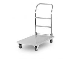 Royal Catering - RCFT 1 - Carrello di servizio pieghevole - 100% acciaio inox - spedizione gratuita