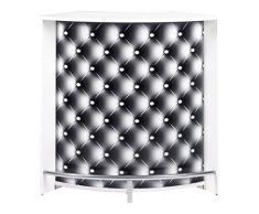 Simmob SNACK106BL911 Capitons 911/Mobile Bar bancone da cucina/station mobile in legno, colore: bianco, dimensioni: 53,3 x 106,9 104,8 x cm