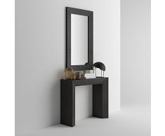 Mobilifiver Giuditta Consolle Ingresso, Legno, Frassino Nero, 90x30x75 cm