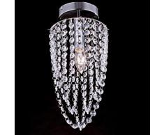 Lampade da soffitto, 1 luce, Crystal Beadalon Artistic Wire-Filo placcato in acciaio INOX, MC-29180