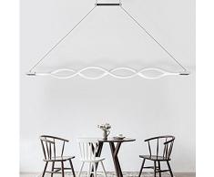 Ttz Acrilico 60W bianco di 30W LED lampadari moderno per la camera da pranzo-bar sala sospensione lampadario led luci 85-265V lampadario Studio , warm white