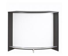 Simmob - Mobile bar - Bancone di accoglienza 2 porte nero - Colori - Bianco