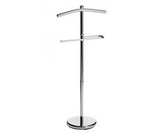 Premier Housewares - Servomuto da pavimento, colore: argento cromato