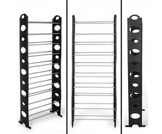 Scarpiera amazing 30 paia 10 ripiani salvaspazio organizer ripostiglio MOD.nero. MWS