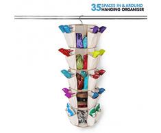 Organizzatore porta scarpe e accessori scarpiera salvaspazio armadio cabina guardaroba
