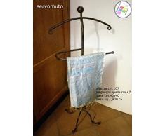 Servomuto Appendiabiti Omino Ferro Provenzale cm.107 Lavorazione a mano