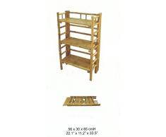 Regal – Bamboo mensola per libri, piante o scarpe
