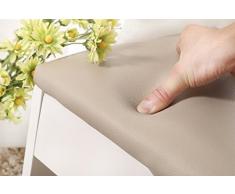 weiju fmhh-xt 2 livello stoccaggio scarpa gabinetto sotto le scale, 60cm bianco stretto scarpa panchina con cuscino e sede di legno, grande primo scarpe rack per sala, corridoio d'ingresso, ect.