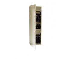 Valdomo Scarpiera Anta Unica a Specchio Doppia, Legno, Bianco, 50x27x179 cm