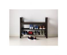 Panca con HEMNES IKEA-Contenitore per scarpe, colore: nero, Marrone, 85 x 32 cm