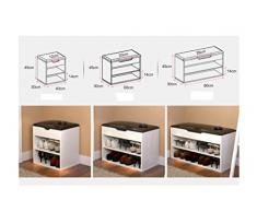 DELLT- Assemblaggio scarpa scarpa semplice e moderno sottile gabinetto sala armadio grande capacità ingresso scarpiera scarpiera portatile europea ( dimensioni : 80 centimetri )