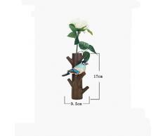 KKY-ENTER Agganciare bagno retrò marrone resina ganci per vestiti cappelli appesi classico decorato la parete gancio muro gancio appeso creativo gancio (17 * 9.5 * 6cm)