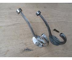 IRONMONGERY WORLD-® 6/150 MM, PER CAPPELLI E CAPPOTTI CON GANCI, DA APPENDERE, CON GANCIO