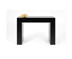 Mobilifiver Evolution Consolle Ingresso, Legno, Nero Lucido, 110 x 40 x 80 cm