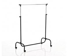 Carrello appendiabiti guardaroba CP491 regolabile 46x99x101-167cm