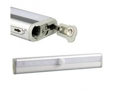 10 LED PIR Motion sensore Wireless notte luce cassetto dell'armadietto armadio corridoio Bar luce lampada