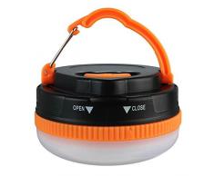 BestFire Luci Tenda da Campeggio Lampade LED Lanterne Portatili, Batteria Caricata, 3 LED, 5 Modalità, con Gancio e Magnete a Sospensione a Luce di Notte Della Lampada per Campeggio / fare un'escursione / Montaggio / lettura / Caccia / Pesca / Emergenze