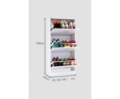 DELLT- Assemblaggio scarpa scarpa semplice e moderno sottile gabinetto sala armadio grande capacità ingresso scarpiera scarpiera portatile europea ( dimensioni : 50cm )