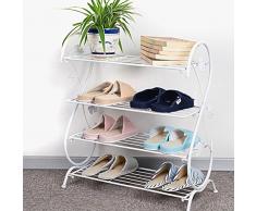Scarpiera / Ferro Rack / Immagazzinaggio Del Pattino / Supporto Minimalista Moderno / Mensola / Multi-funzionale Scarpe Rack / Dell'organizzatore Di Immagazzinaggio (3 Colori) ( colore : B )