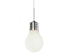 Avanti Trendstore Lampada a Sospensione Design Bulb 220 x 390 mm, Opale Bianco