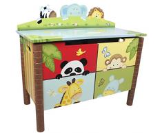 Fantasy Fields by Teamson Sunny Safari Scatola per Giocattoli, Multicolore