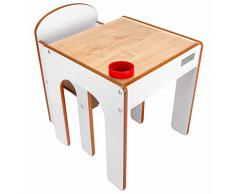 Little Helper, Tavolino con portamatite e sedia, per bambini