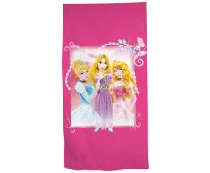 Disney Asciugamano Spugna Principesse Fucsia 50 x 100 cm