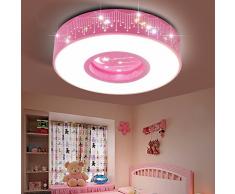 Per i bambini le luci in camera 40W ragazze luci camera da letto Lampade da soffitto LED per le stelle le luci della stanza Principessa caldo Matrimonio romantico camera rotonda bianca 40cm