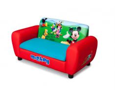 Disney - Divano per bambini con vano portaoggetti Mickey Mouse