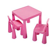Liberty House Children S Tavola con 2 Sedie (Rosa)