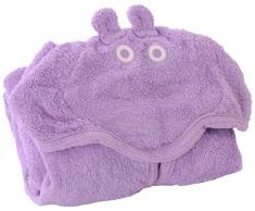 Minene, Asciugamano avvolgente per bambini, con cappuccio, 80 x 135 cm, Viola (lila)