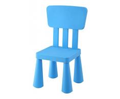 Mueblear 90051 - Sedia per bambini, in plastica, 31 x 30 x 67 cm blu