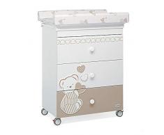 Foppapedretti 9900058974 Fasciatoio Bagnetto con il Maialino, Dolcecuore