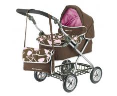 Knorrtoys.com 71050 - Maclaren Travelmate Pram, Carrozzina per bambole, colore: Marrone/Rosa