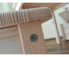 Best of JAM - Tavolino con 2 sedie per bambini in legno massiccio, non trattato